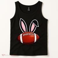 Bunny Ears American Football Fan Funny Easter Tank Top thumb 2