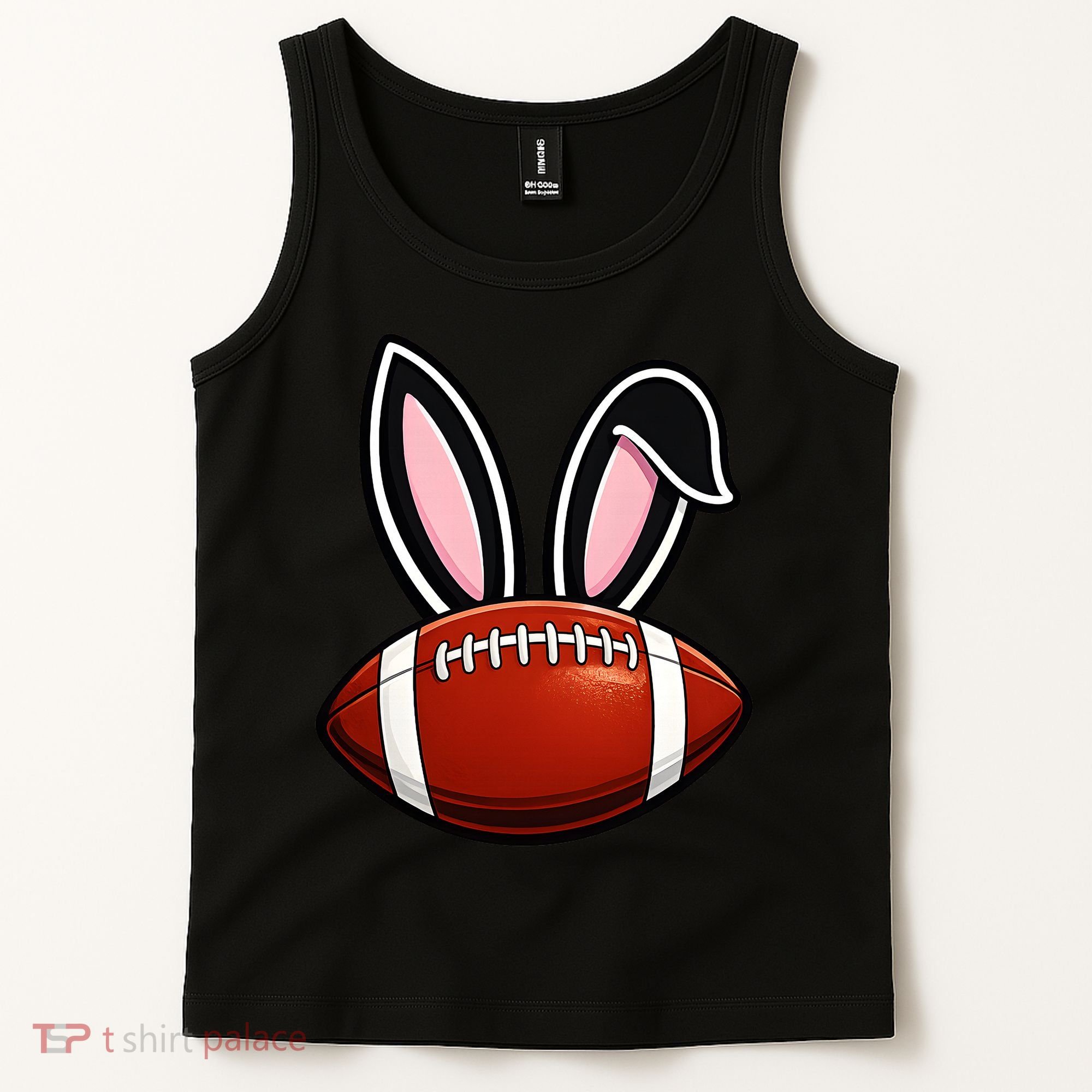 Bunny Ears American Football Fan Funny Easter Tank Top