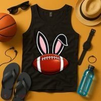Bunny Ears American Football Fan Funny Easter Tank Top thumb 4