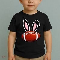 Bunny Ears American Football Fan Funny Easter Toddler T-Shirt thumb 2