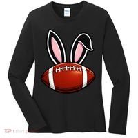 Bunny Ears American Football Fan Funny Easter Women's Long Sleeve Shirt thumb 0