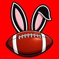 Bunny Ears American Football Fan Funny Easter Santa Hat thumb 1