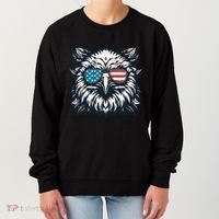 Bald Eagle American Usa 4th Of July Patriotic Funny Eagle Women's Sweatshirt thumb 0