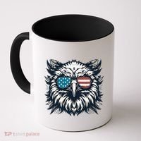 Bald Eagle American Usa 4th Of July Patriotic Funny Eagle Coffee Mug thumb 0