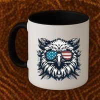 Bald Eagle American Usa 4th Of July Patriotic Funny Eagle Coffee Mug thumb 2