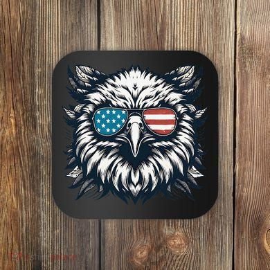 Bald Eagle American Usa 4th Of July Patriotic Funny Eagle Coaster