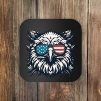 Bald Eagle American Usa 4th Of July Patriotic Funny Eagle Coaster thumb 0