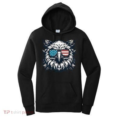 Bald Eagle American Usa 4th Of July Patriotic Funny Eagle Women's Hoodie