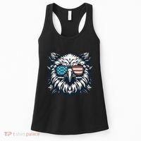 Bald Eagle American Usa 4th Of July Patriotic Funny Eagle Women's Tank Top thumb 0
