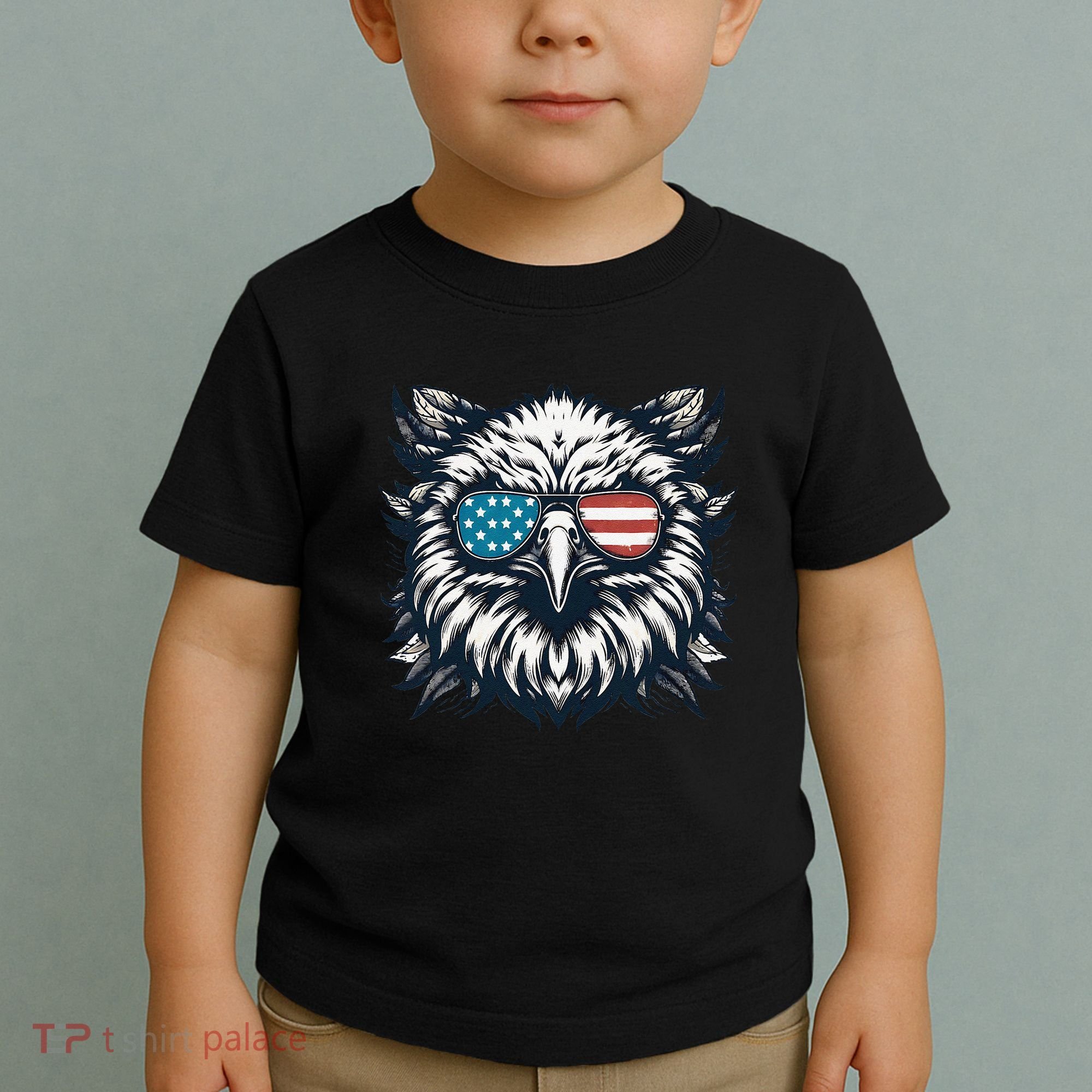 Bald Eagle American Usa 4th Of July Patriotic Funny Eagle Toddler T-Shirt