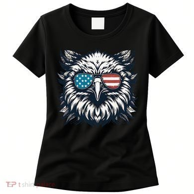 Bald Eagle American Usa 4th Of July Patriotic Funny Eagle Women's T-Shirt