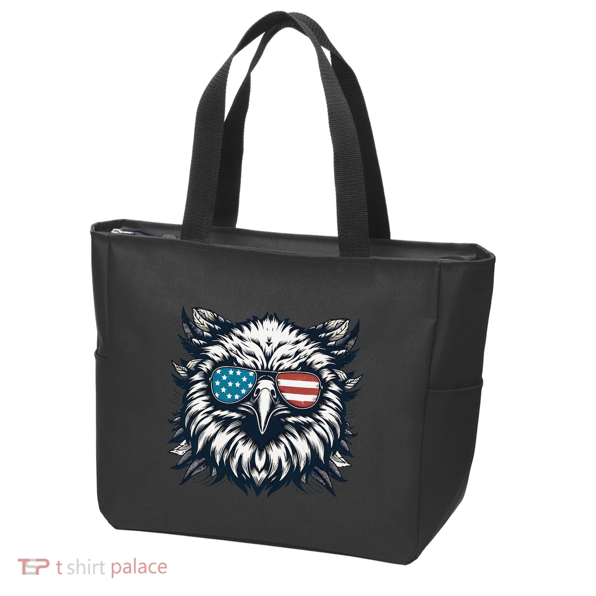 Bald Eagle American Usa 4th Of July Patriotic Funny Eagle Tote Bag