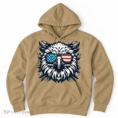 Bald Eagle American Usa 4th Of July Patriotic Funny Eagle Hoodie