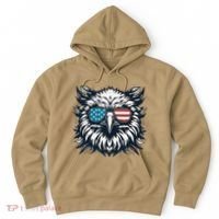 Bald Eagle American Usa 4th Of July Patriotic Funny Eagle Hoodie thumb 0