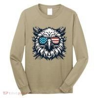 Bald Eagle American Usa 4th Of July Patriotic Funny Eagle Long Sleeve Shirt thumb 0