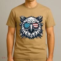 Bald Eagle American Usa 4th Of July Patriotic Funny Eagle T-Shirt thumb 3
