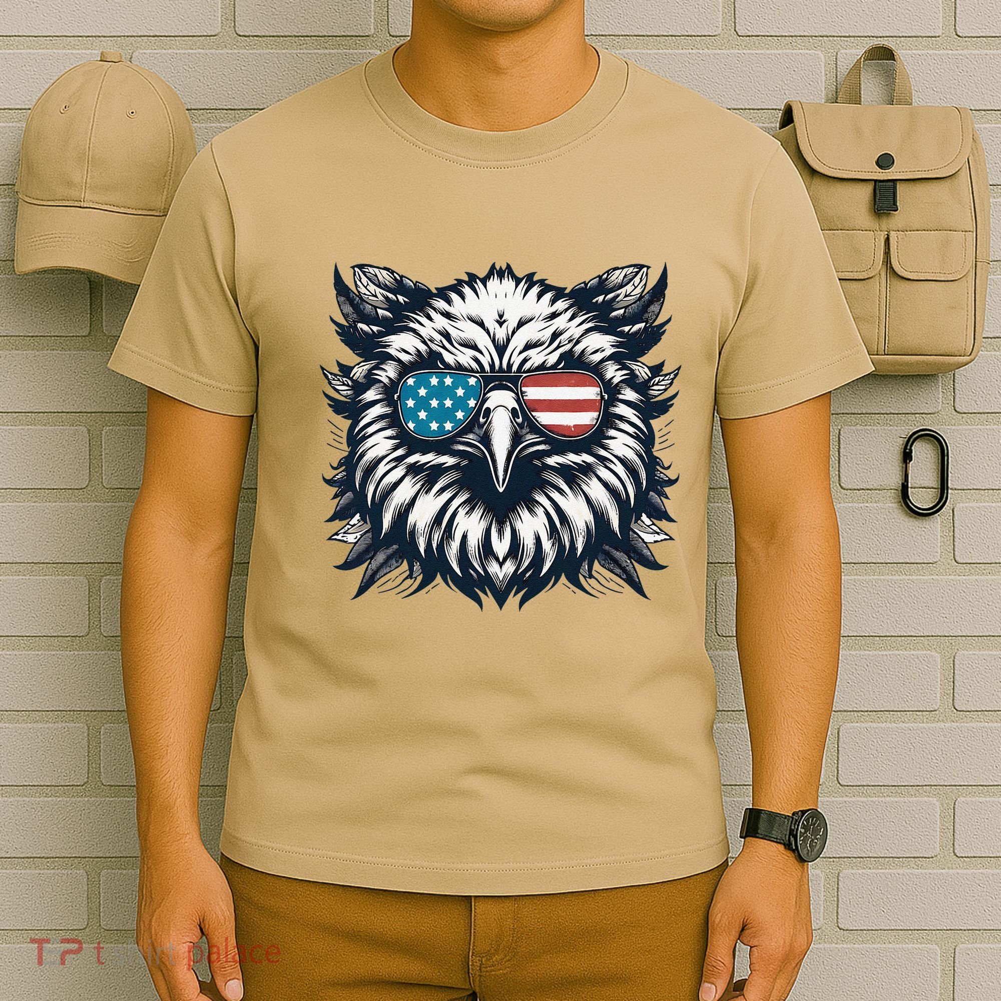 Bald Eagle American Usa 4th Of July Patriotic Funny Eagle T-Shirt