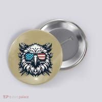 Bald Eagle American Usa 4th Of July Patriotic Funny Eagle Button thumb 0