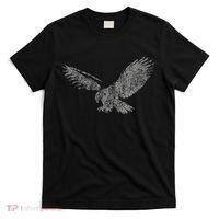 Beautiful Eagle American Bird Silhouette Flying Vintage Usa T-Shirt thumb 0