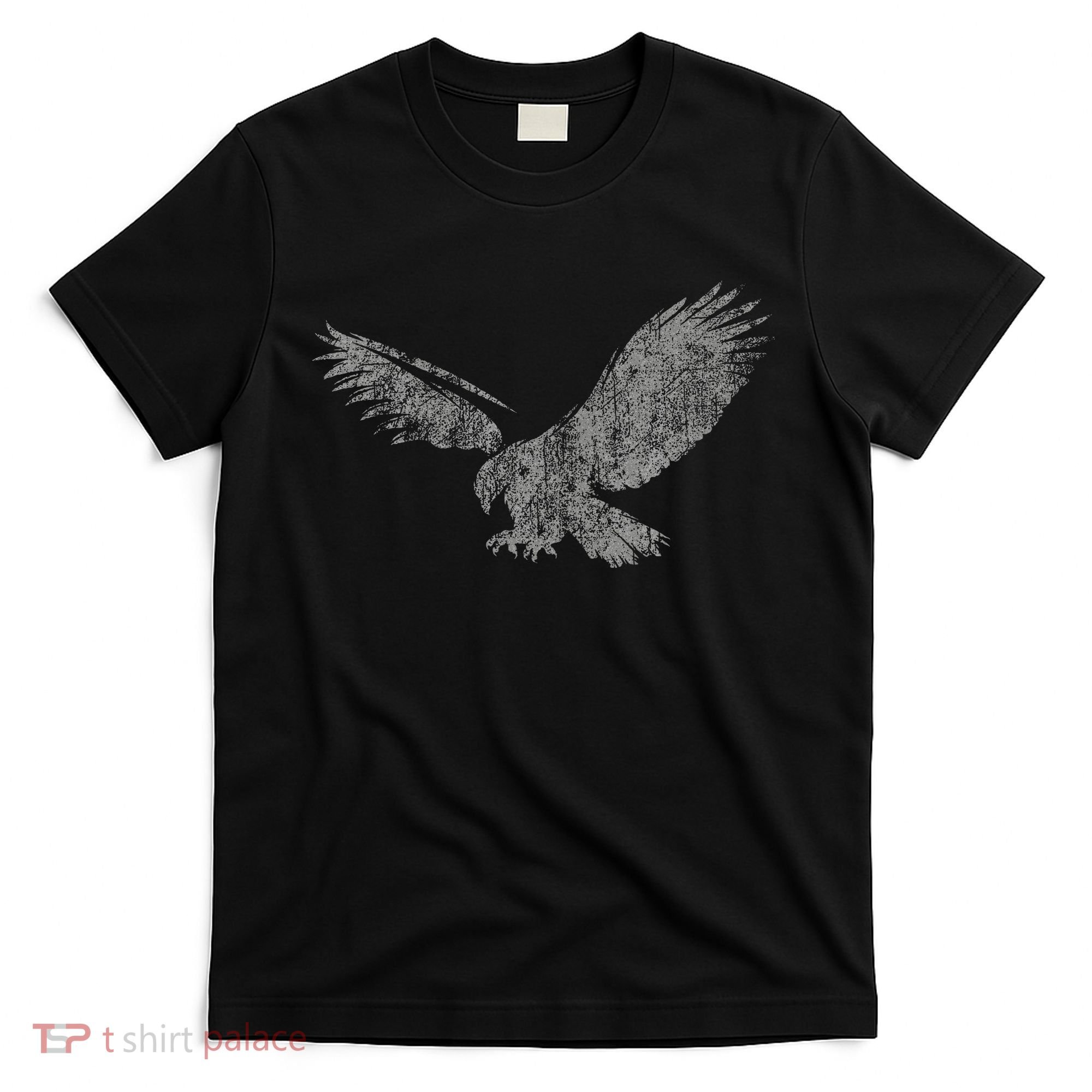 Beautiful Eagle American Bird Silhouette Flying Vintage Usa T-Shirt