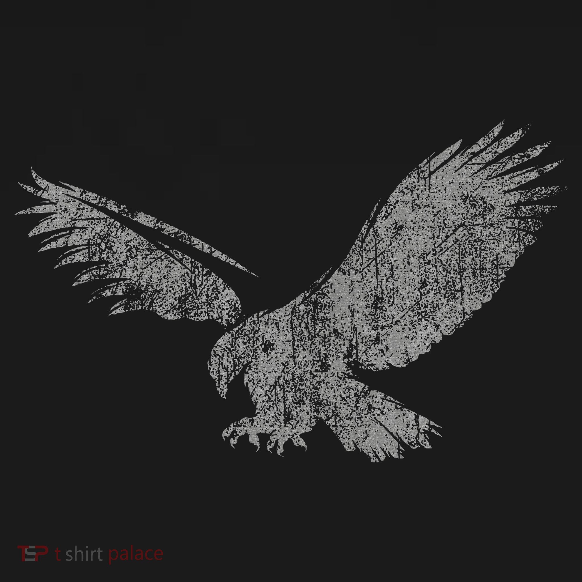 Beautiful Eagle American Bird Silhouette Flying Vintage Usa T-Shirt