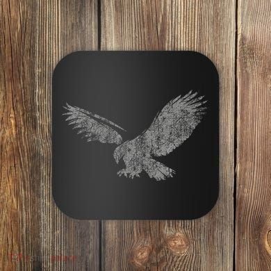 Beautiful Eagle American Bird Silhouette Flying Vintage Usa Coaster