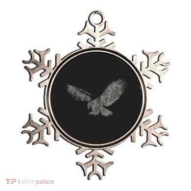 Beautiful Eagle American Bird Silhouette Flying Vintage Usa Ornament