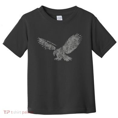 Beautiful Eagle American Bird Silhouette Flying Vintage Usa Toddler T-Shirt