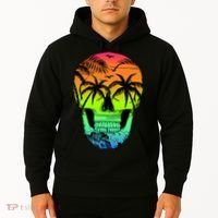 Beach Abstract Skull Hoodie thumb 2