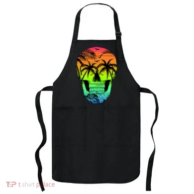 Beach Abstract Skull Apron
