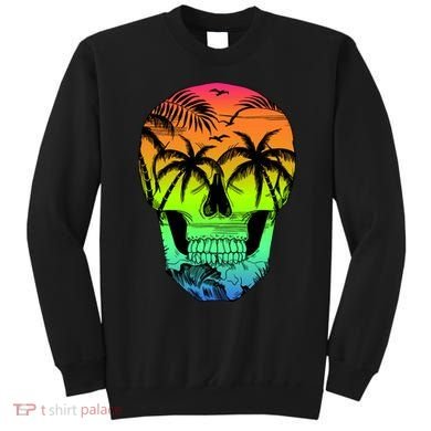 Beach Abstract Skull Sweatshirt