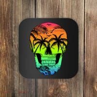 Beach Abstract Skull Coaster thumb 0