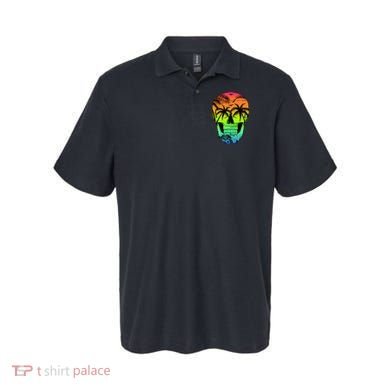 Beach Abstract Skull Polo