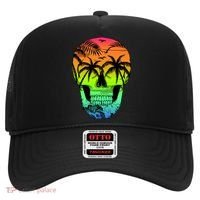 Beach Abstract Skull Hat thumb 0