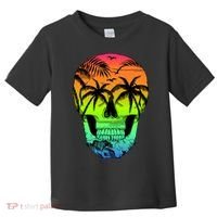 Beach Abstract Skull Toddler T-Shirt thumb 0