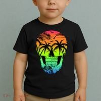 Beach Abstract Skull Toddler T-Shirt thumb 2
