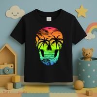Beach Abstract Skull Toddler T-Shirt thumb 3