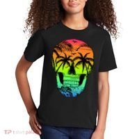 Beach Abstract Skull Kids T-Shirt thumb 2