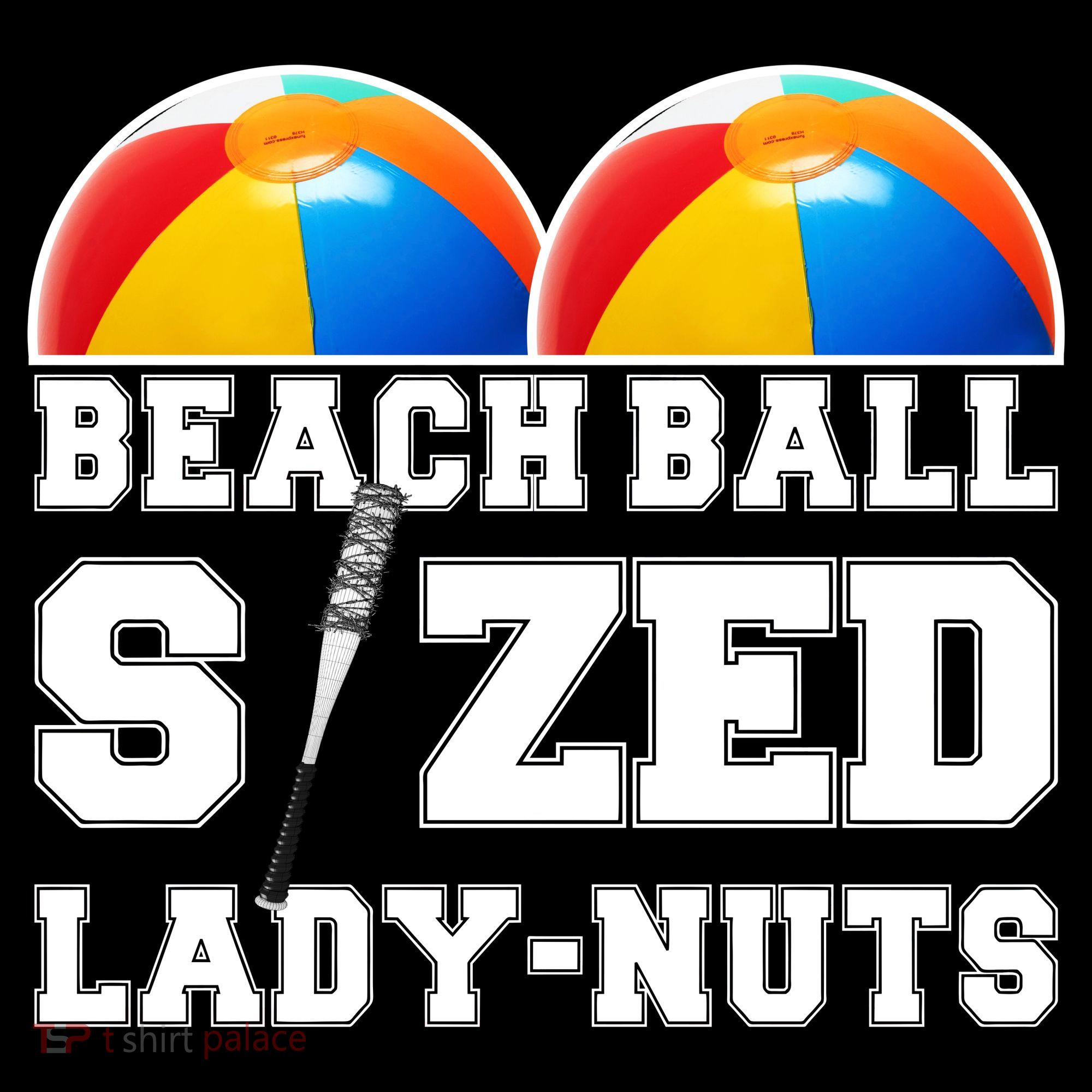 Beach Ball Sized Lady Nuts Lucille Baseball Bat Doggie Tank