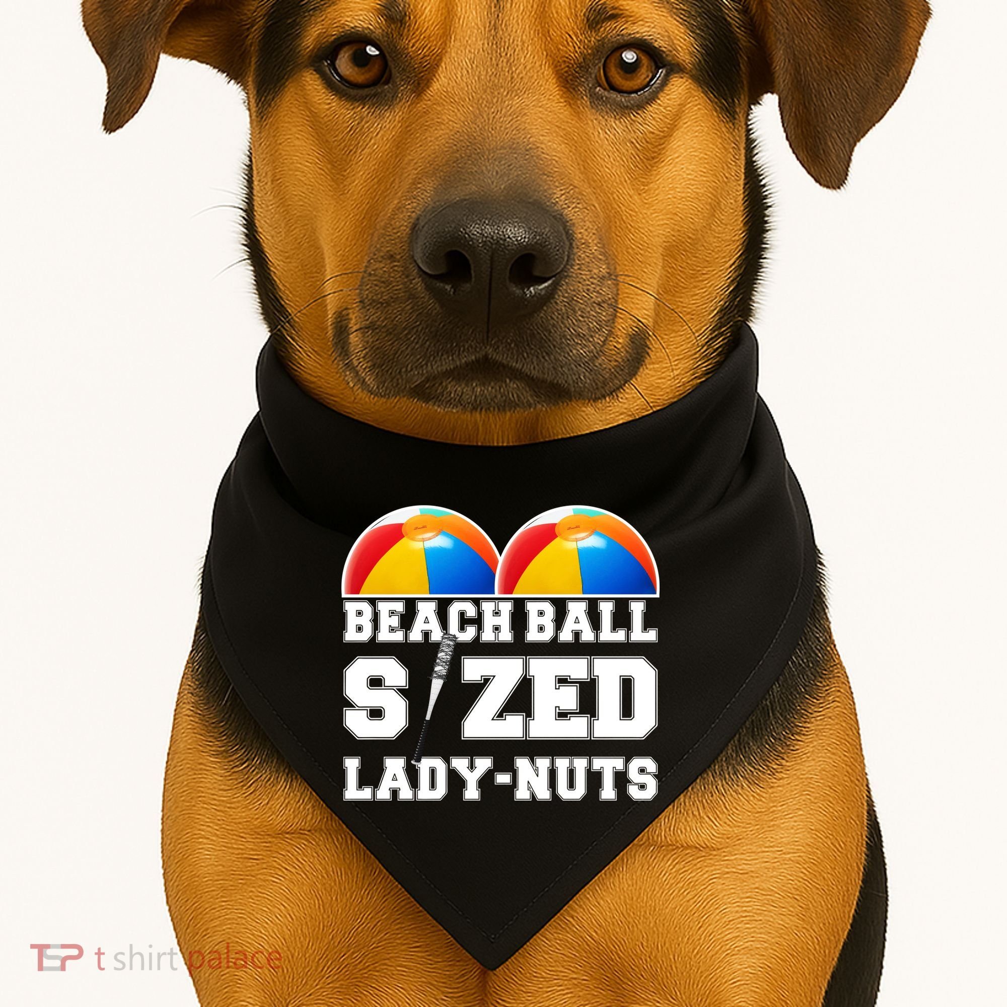 Beach Ball Sized Lady Nuts Lucille Baseball Bat USA-Made Doggie Bandana