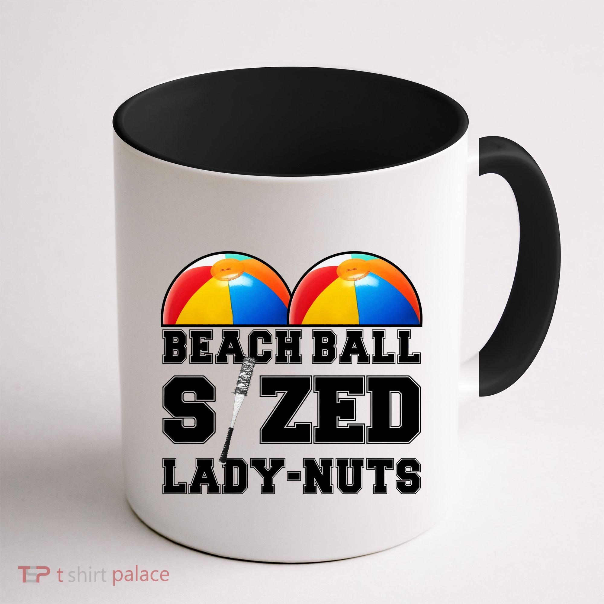Beach Ball Sized Lady Nuts Lucille Baseball Bat Coffee Mug