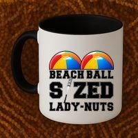 Beach Ball Sized Lady Nuts Lucille Baseball Bat Coffee Mug thumb 2