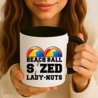 Beach Ball Sized Lady Nuts Lucille Baseball Bat Coffee Mug thumb 3