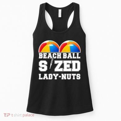 Beach Ball Sized Lady Nuts Lucille Baseball Bat Women's Tank Top