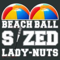 Beach Ball Sized Lady Nuts Lucille Baseball Bat Mousepad thumb 1