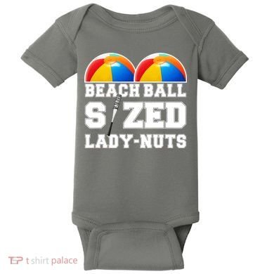 Beach Ball Sized Lady Nuts Lucille Baseball Bat Baby Bodysuit
