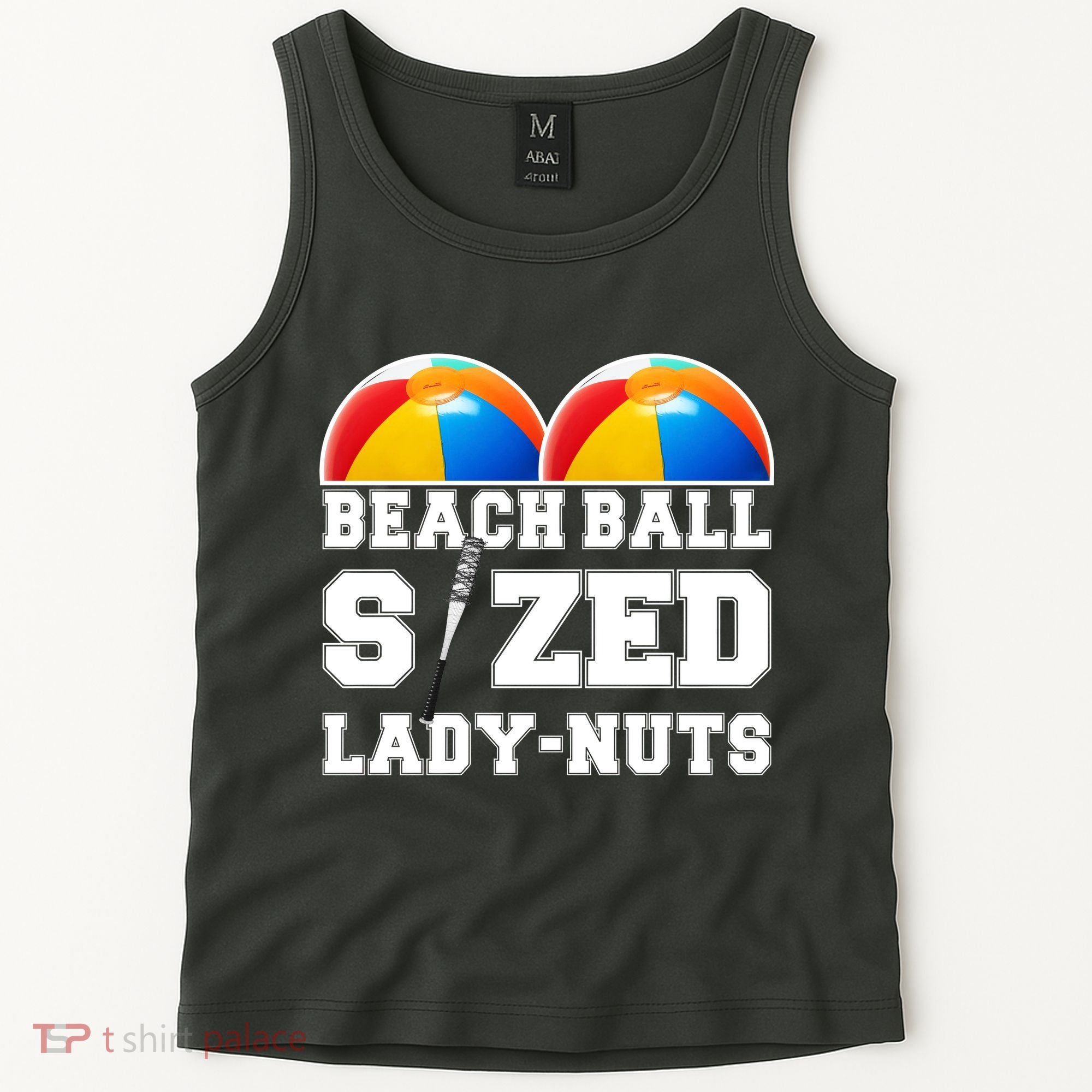 Beach Ball Sized Lady Nuts Lucille Baseball Bat Tank Top