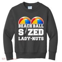 Beach Ball Sized Lady Nuts Lucille Baseball Bat Kids Sweatshirt thumb 0