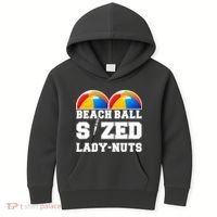 Beach Ball Sized Lady Nuts Lucille Baseball Bat Kids Hoodie thumb 0