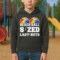Beach Ball Sized Lady Nuts Lucille Baseball Bat Kids Hoodie thumb 2